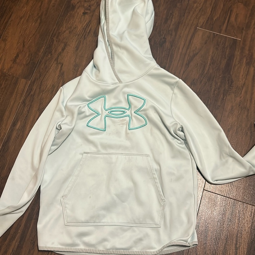 Under armor, xs teal sweatshirt